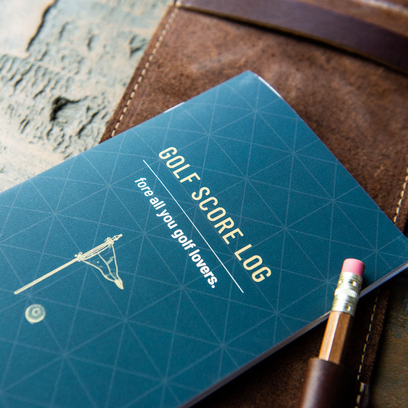 Corporate Custom Logo Fine Leather Golf Scorecard Holder Golf Logbook Put Your Logo on it