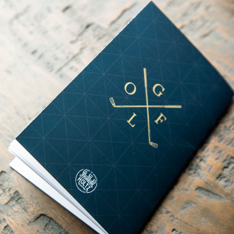 Corporate Custom Logo Fine Leather Golf Scorecard Holder Golf Logbook Put Your Logo on it