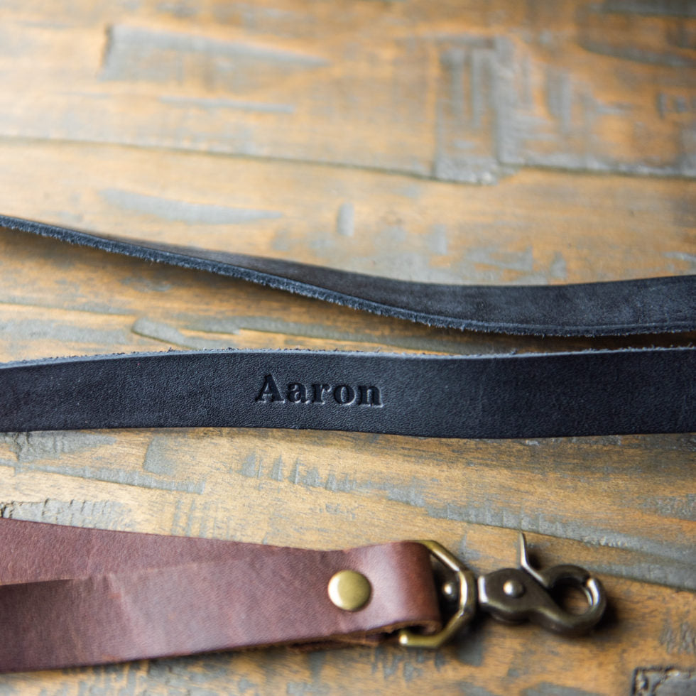 The Producer – Personalized Fine Leather Lanyard – With Swivel Clip