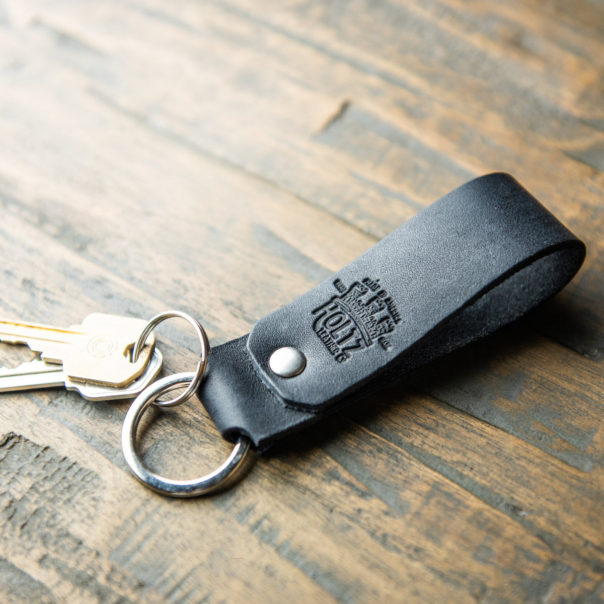 Round-Headed Customized Brand 3D Logo Leather Keyring - Fei Hong Five  Metals Wares Co, Ltd