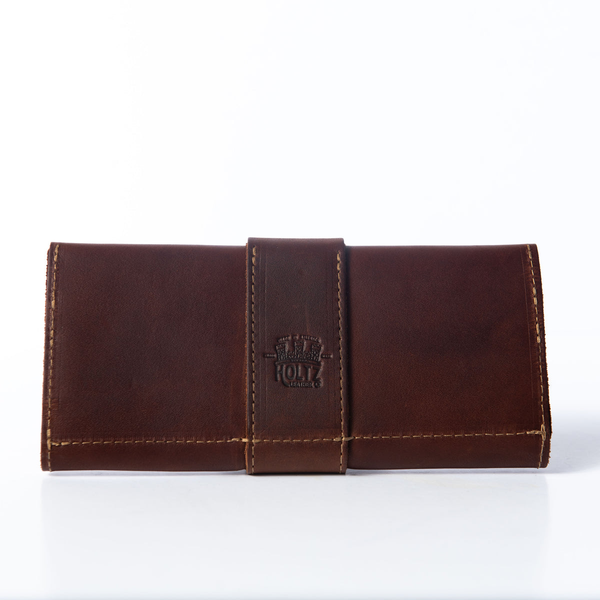 The Kelsey Fine Leather Pocketbook Wallet Large Checkbook Cover