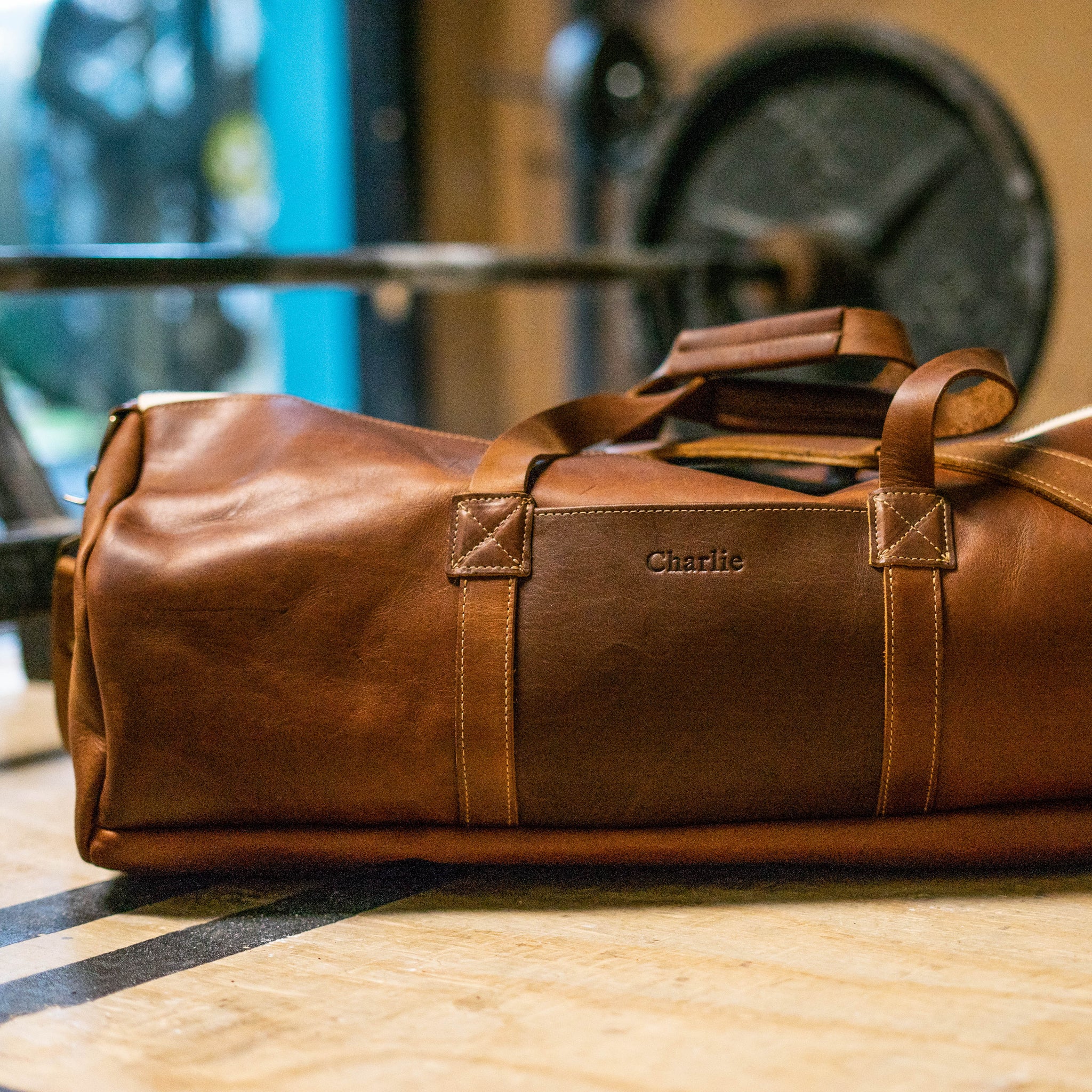 Leather overnighter Clearance