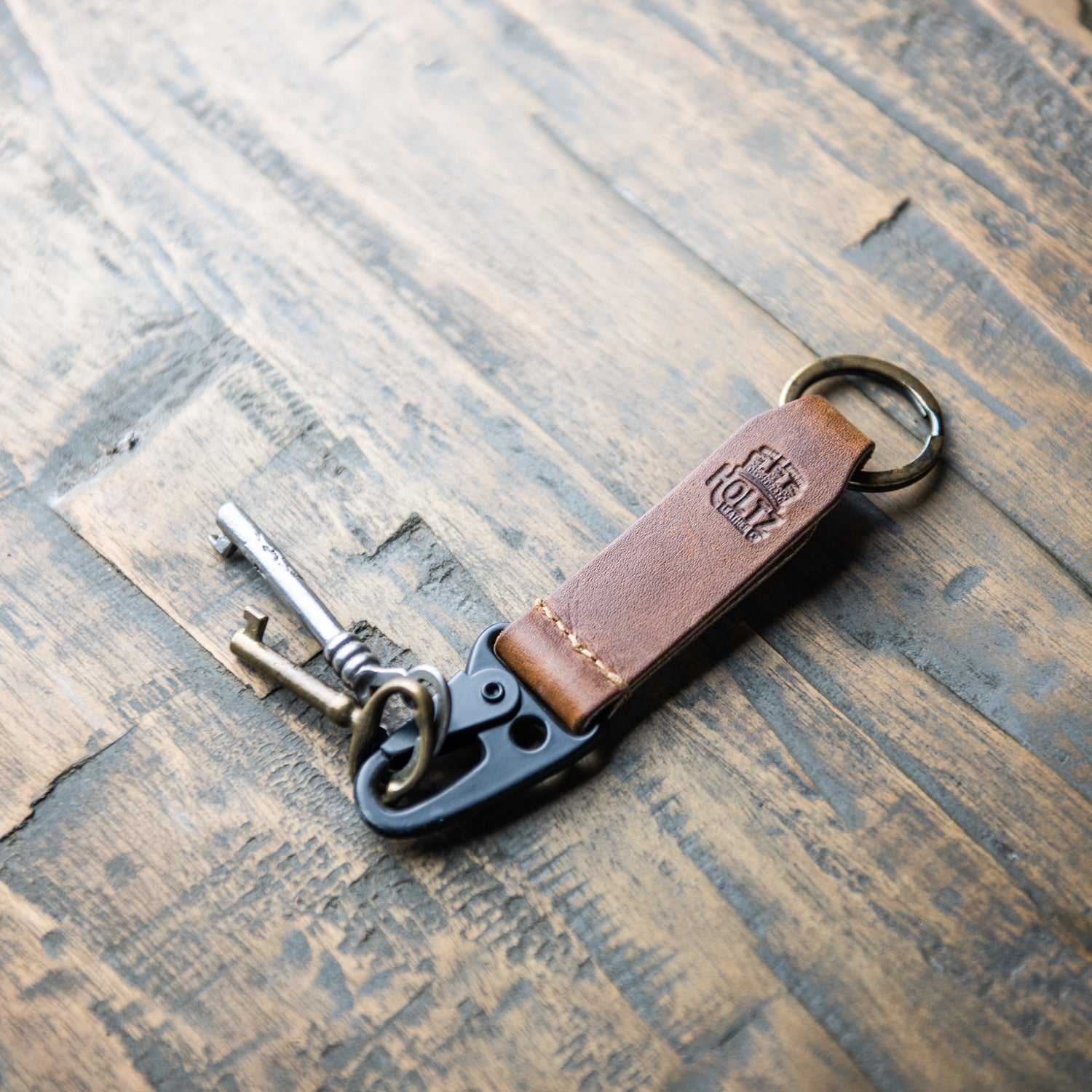 Personalized Leather Key Fob / Key Chain / Key Belt Lanyard 
