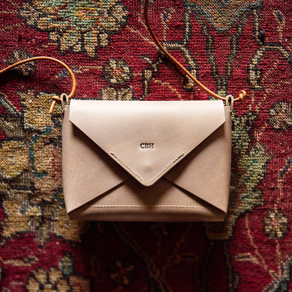 Envelope Leather Clutch Bag