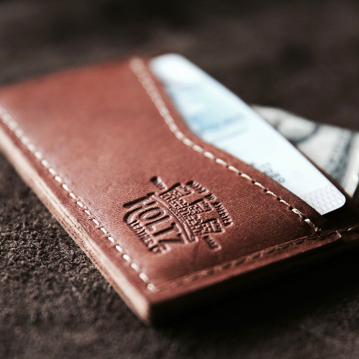The Officially Licensed Marine Corps Vernon Fine Leather Front Pocket Card Holder Wallet