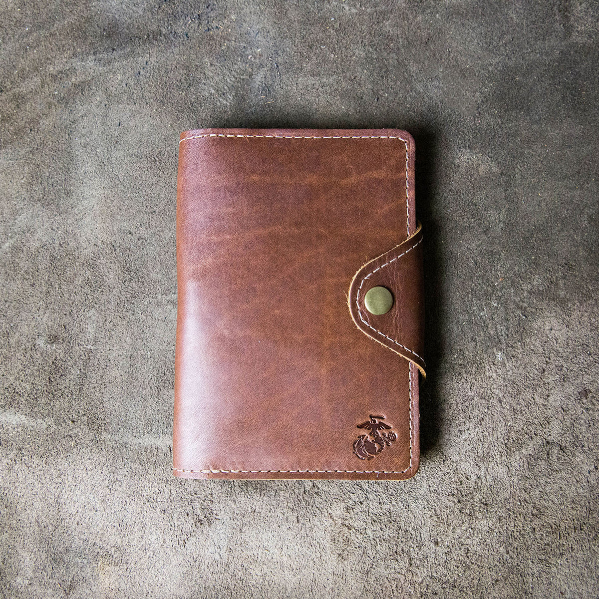 The Officially Licensed Marine Corps Logbook Fine Leather Field Notes Moleskine Wallet Pocketbook Cover
