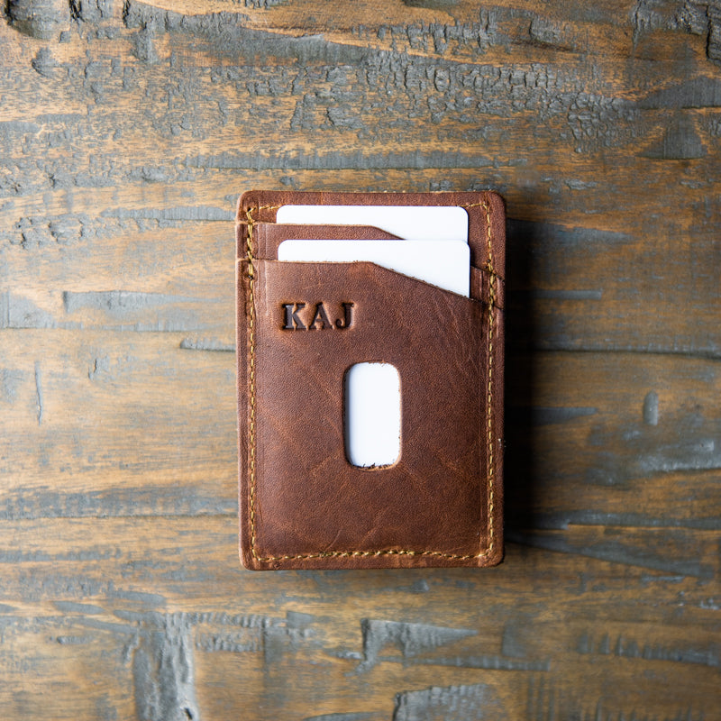 The Levi Fine Leather Magnetic Money Clip Wallet