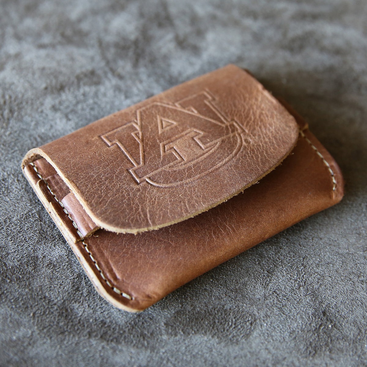 The Officially Licensed Auburn Fine Leather Front Pocket Wallet