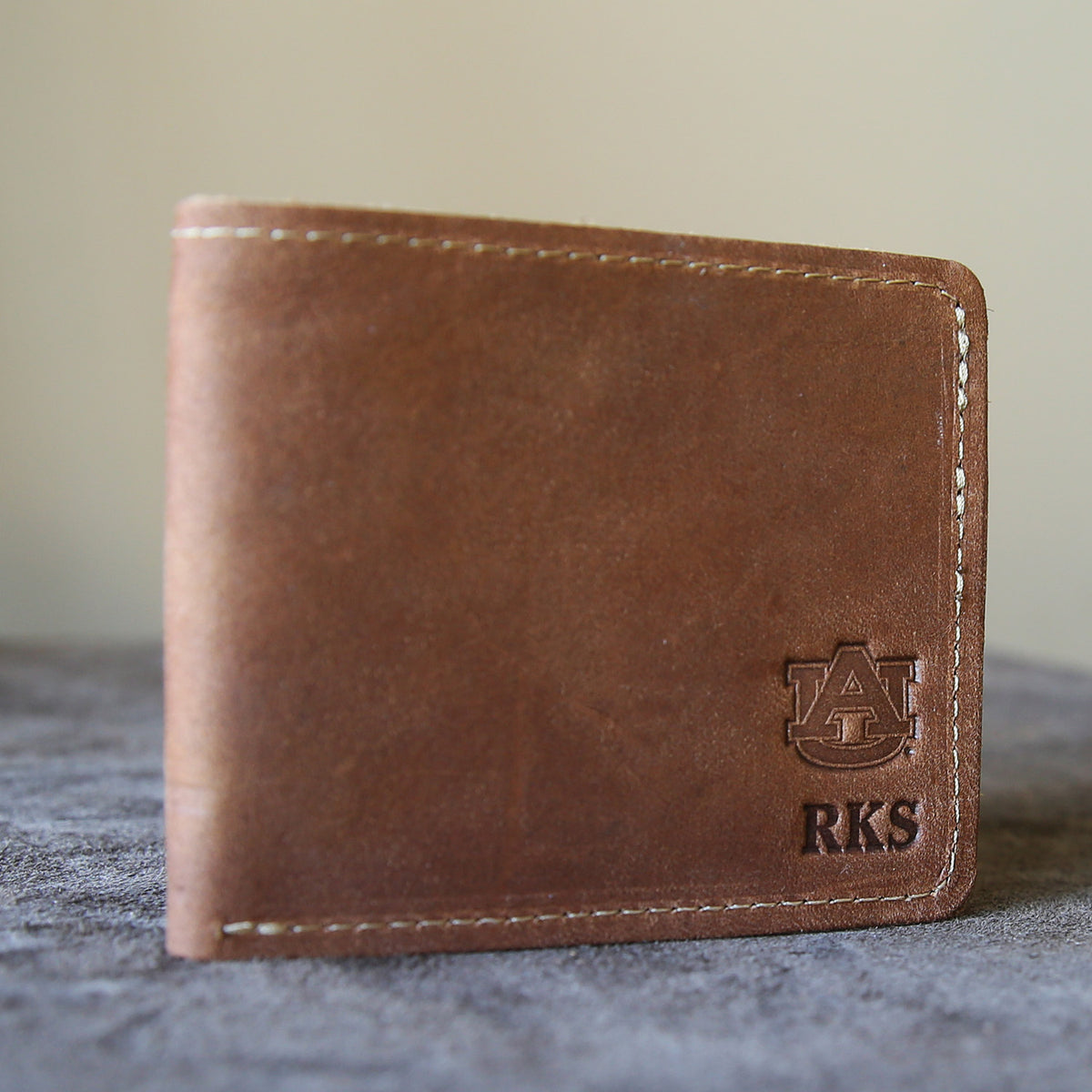 The Officially Licensed Auburn Big Dixie Fine Leather BiFold Wallet