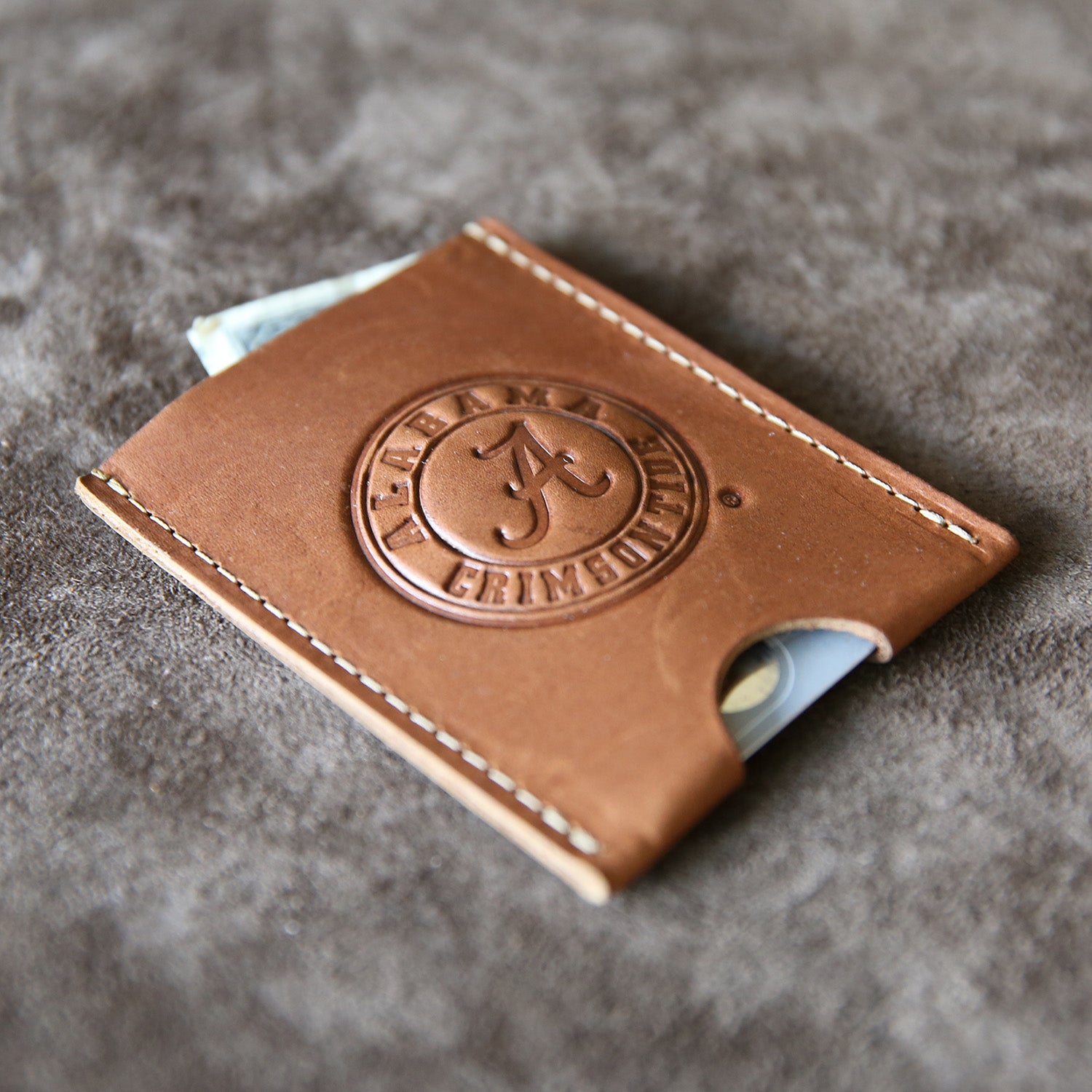 The Jefferson Personalized Fine Leather Card Holder Wallet - Holtz Leather