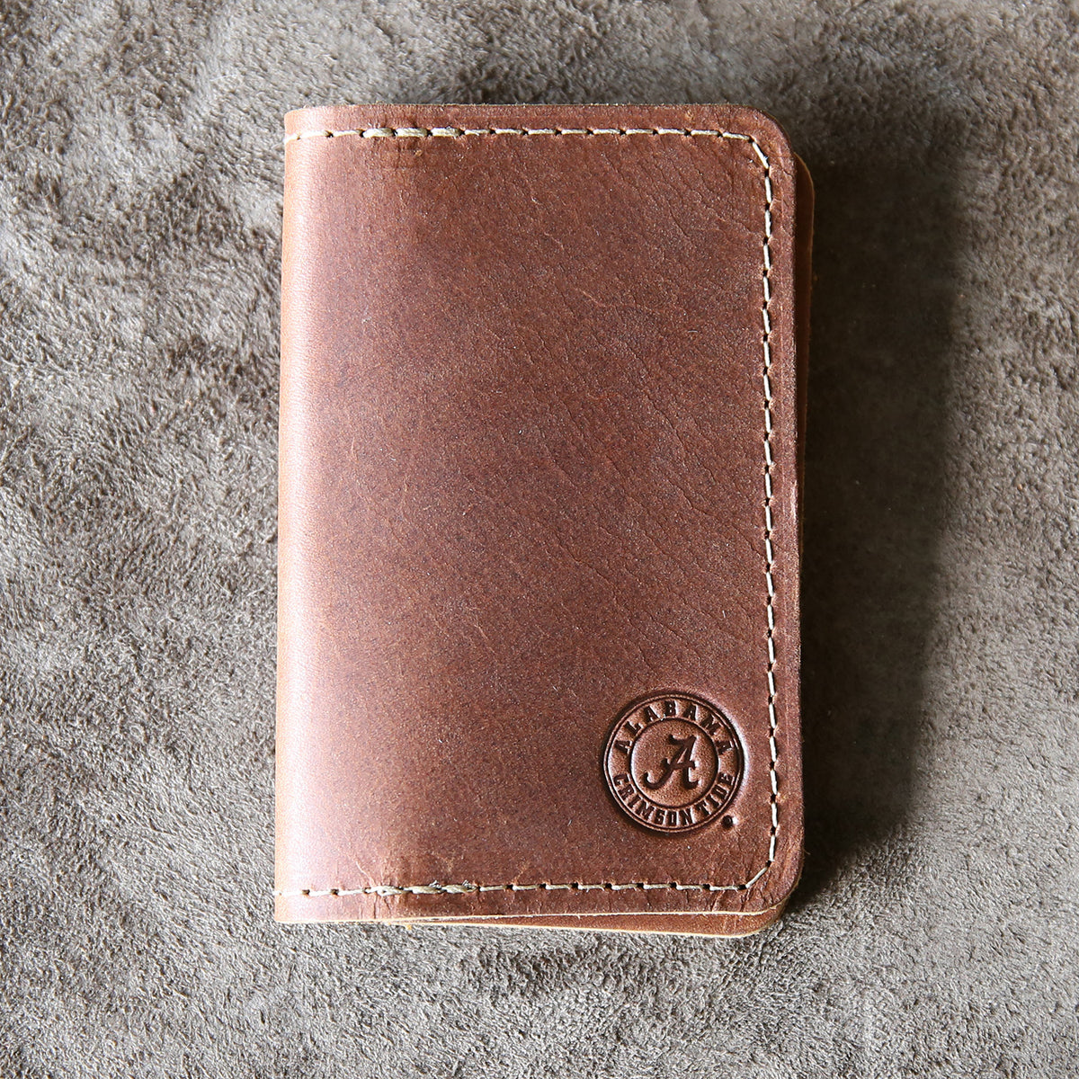 The Officially Licensed Crimson Tide Vincent Fine Leather Business Card Holder Wallet BiFold