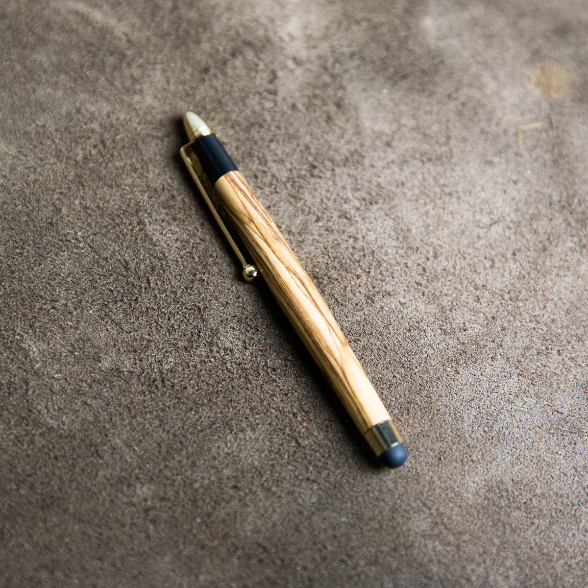Olive wood stylus from Holtz Leather Co in Huntsville, Alabama