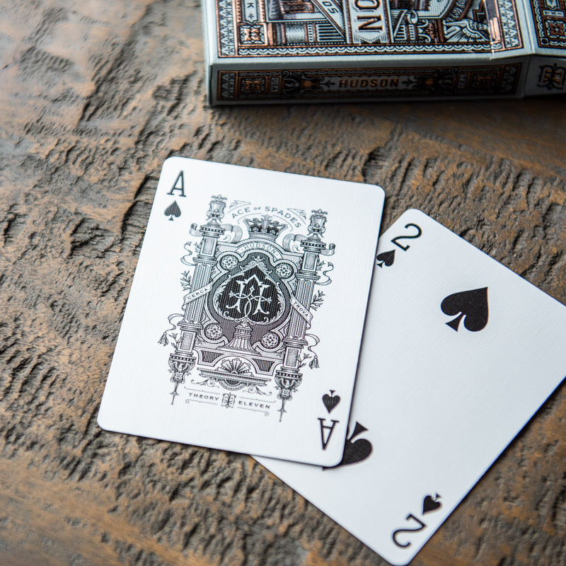 Theory 11 Hudson Card Deck With Fine Leather Card Sleeve