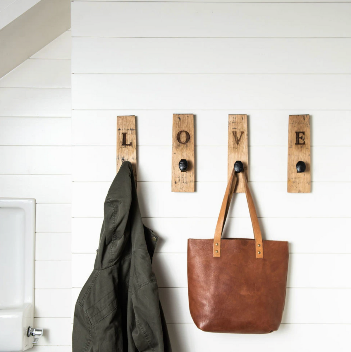 Your Logo + Our Barrels -  Tennessee Whiskey Barrel Personalized Wall Hanger with Railroad Spike Hooks - Custom Logo and Corporate Gifting