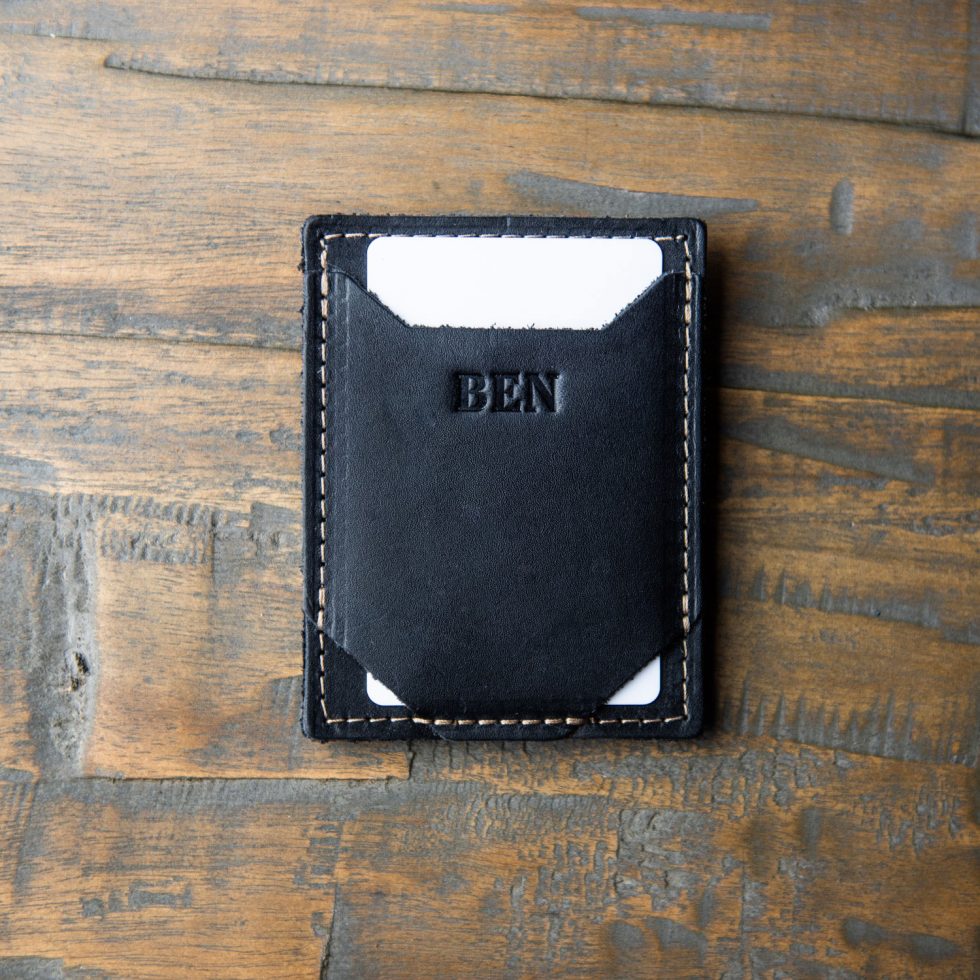 The Trey Money Clip Front Pocket Fine Leather Wallet