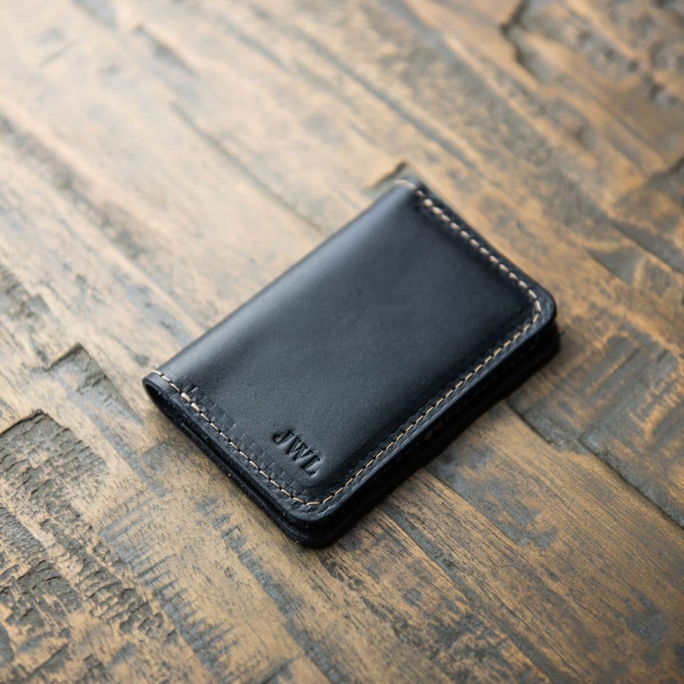 The Vincent Fine Leather Business Card Holder Wallet BiFold