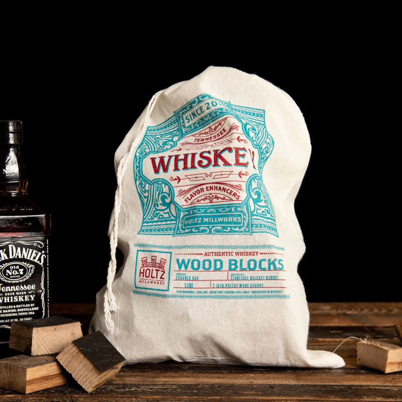 Tennessee Whiskey Barrel Flavor Enhancers - Barrel Wood Blocks For Smoking