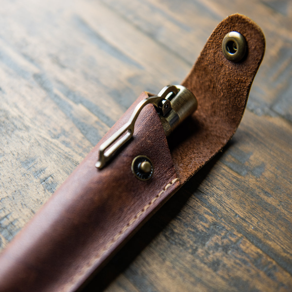 The Cowboy Lever Action Hand Turned Whiskey Barrel Pen + Pen Sleeve