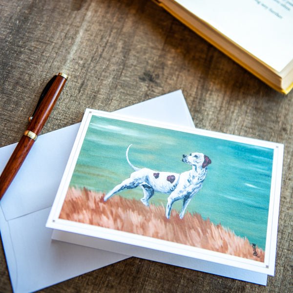Brown Hound Dog Stationery Set Of 4 By Madison Holtz Butler - Holtz Leather