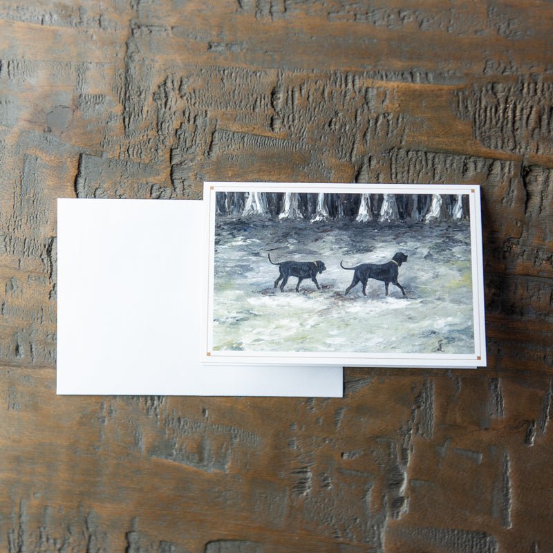 Coonhound Pair Stationery Set Of 4 By Madison Holtz Butler - Holtz Leather