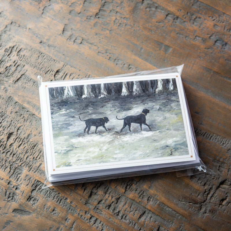 Coonhound Pair Stationery Set Of 4 By Madison Holtz Butler - Holtz Leather