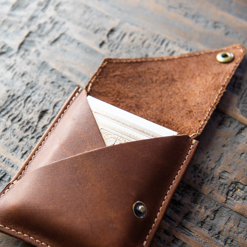 Fine Leather Playing Card Deck Sleeve - Holtz Leather
