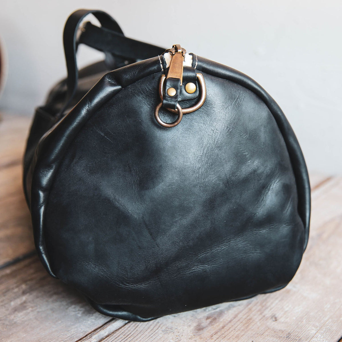 Your Logo + Our Leather - The Vintage Overnighter Bag Personalized Fine Leather Overnight Bag - Custom Logo and Corporate Gifting