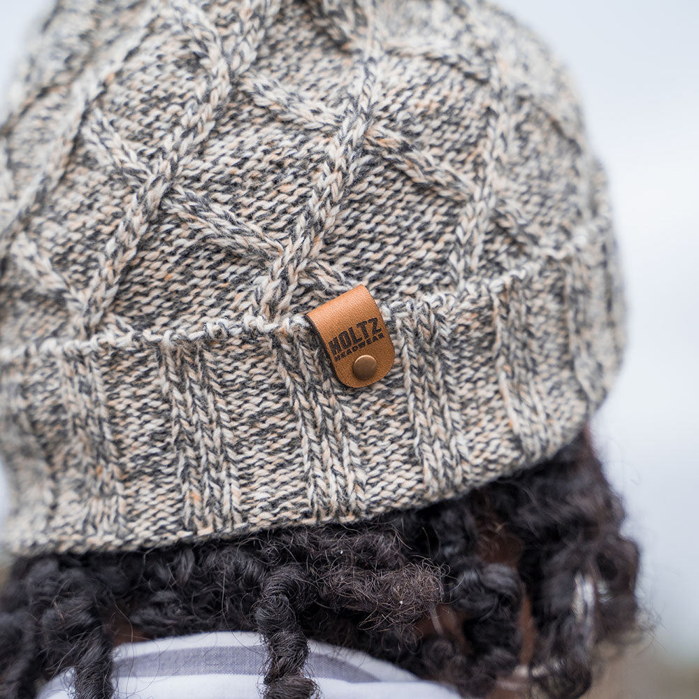 Artex Eco-Ragg Wool Cable Knit Cuff Beanie - J83L7XCBL - with YOUR LOGO customized