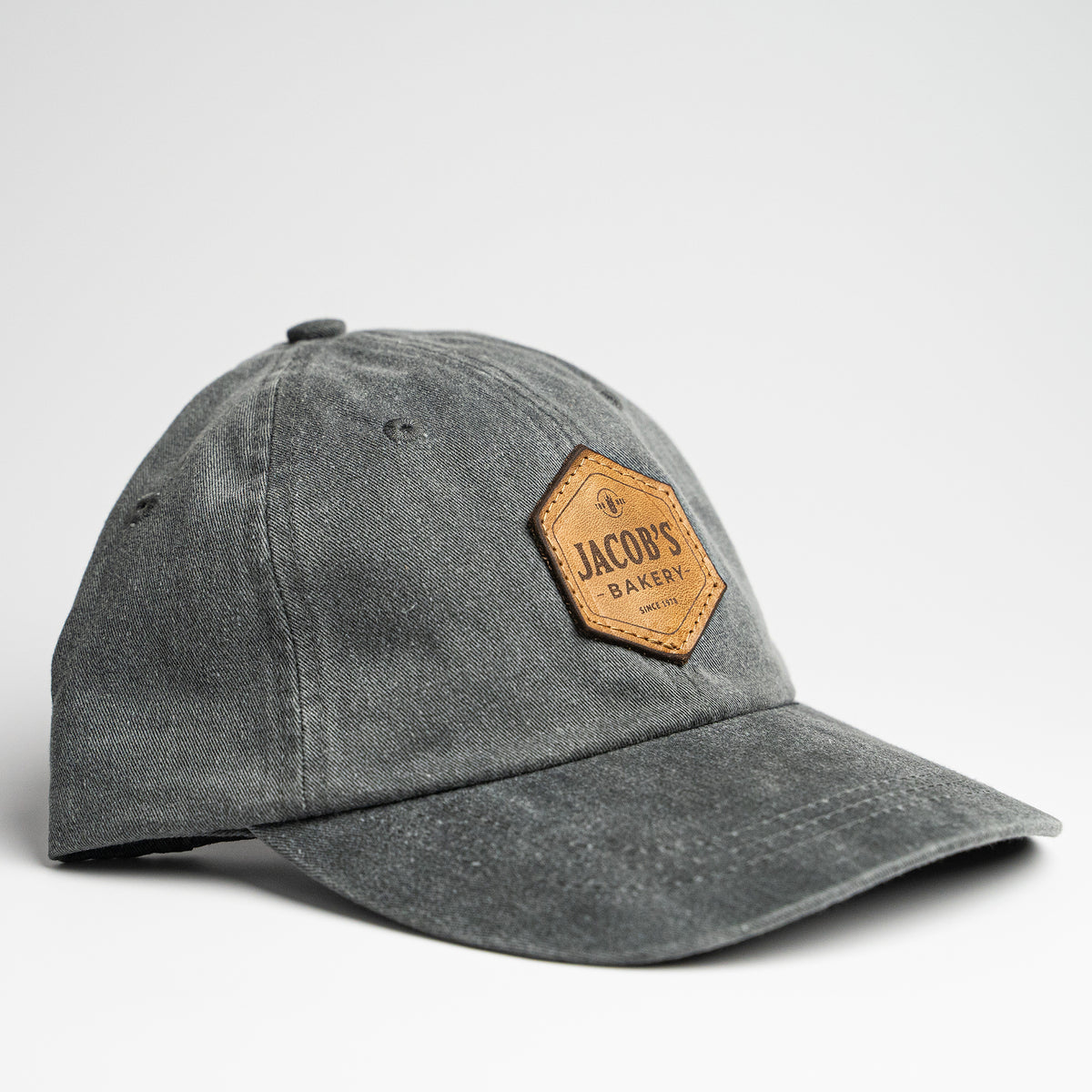 Adams 969 Unstructured Custom Leather Patch Cap with YOUR LOGO
