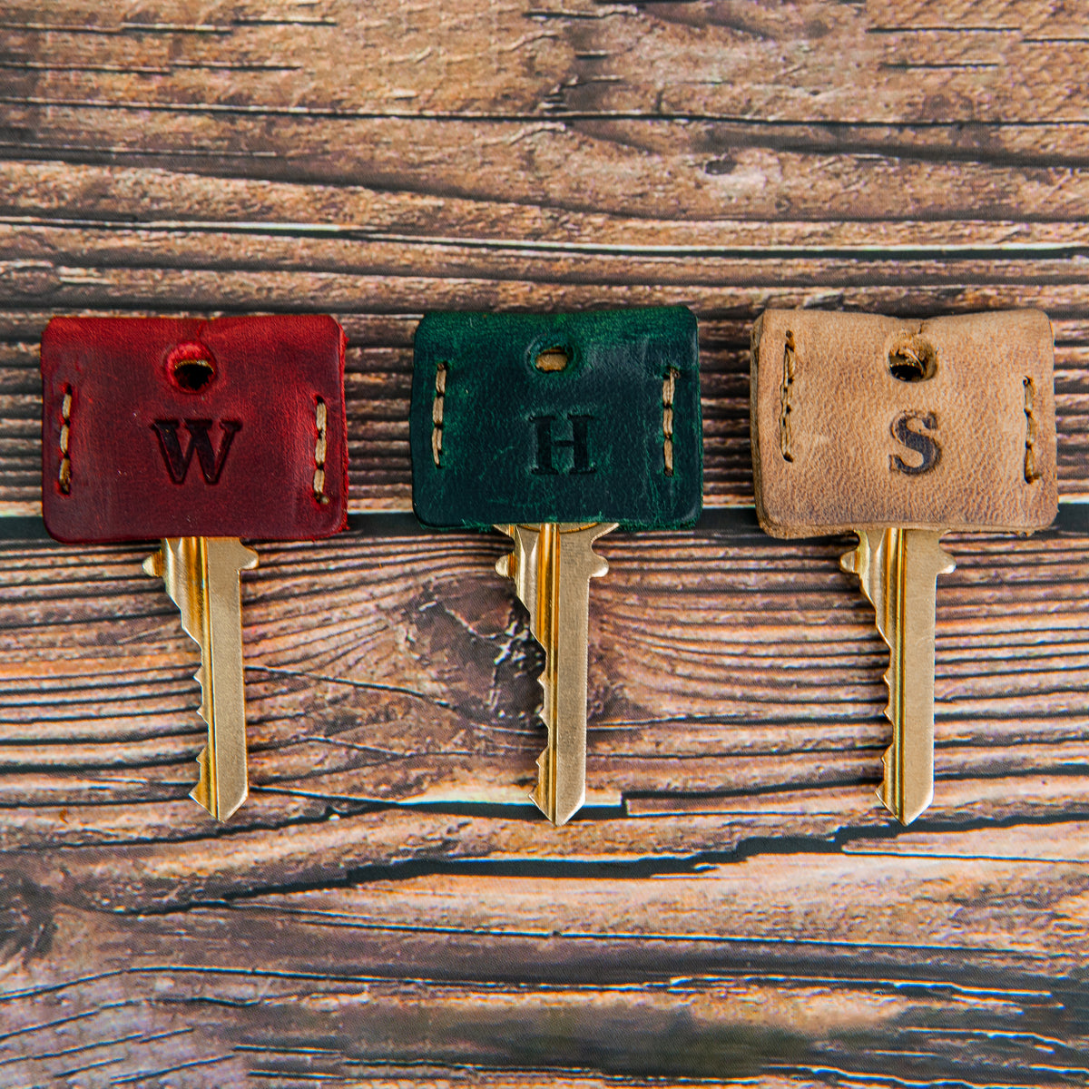 The Franklin Fine Leather Key Cover Set of 3