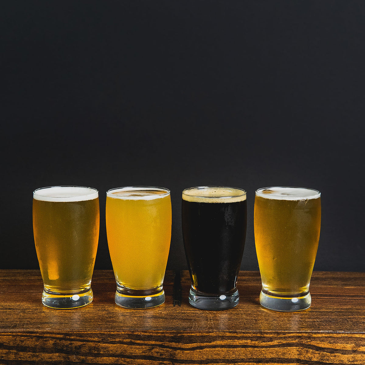 Your Logo + Our Barrels - Personalized Beer Flight from Tennessee Whiskey Barrel Stave - Custom Logo and Corporate Gifting