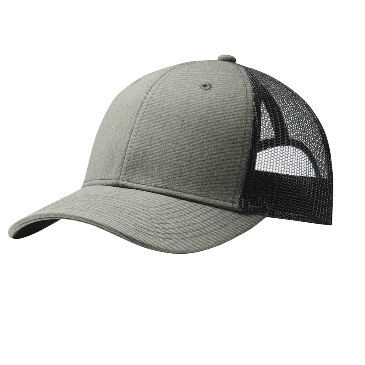 Port Authority C112 Custom Trucker Leather Patch Hat with YOUR LOGO – Customized