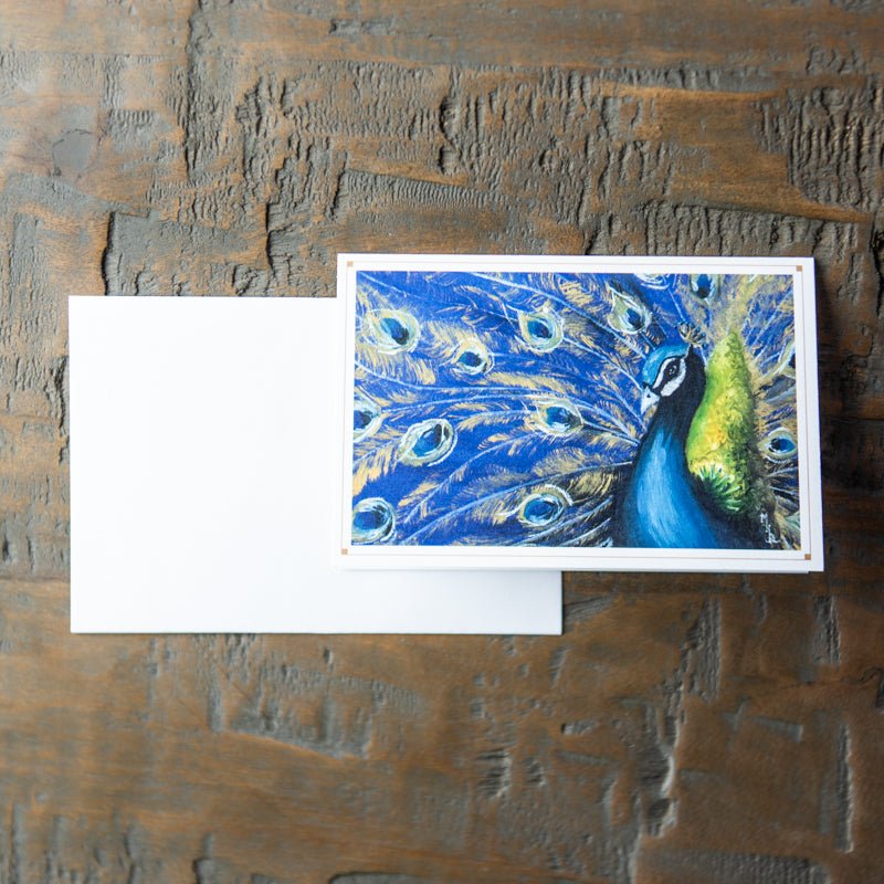 Peacock Stationery Set Of 4 By Madison Holtz Butler - Holtz Leather