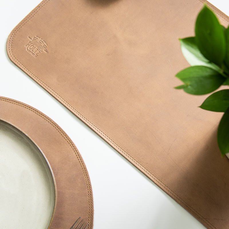 Personalized Fine Leather Table Runner for Centerpiece - Holtz Leather