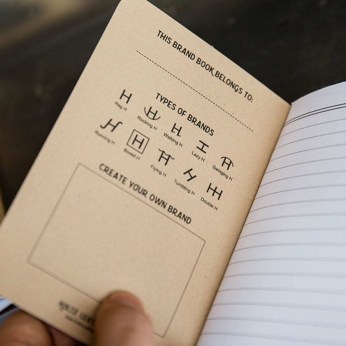 Set of 3 Brand Book Notepads with Lined Paper; Replacement for Field Notes and Moleskine - Holtz Leather