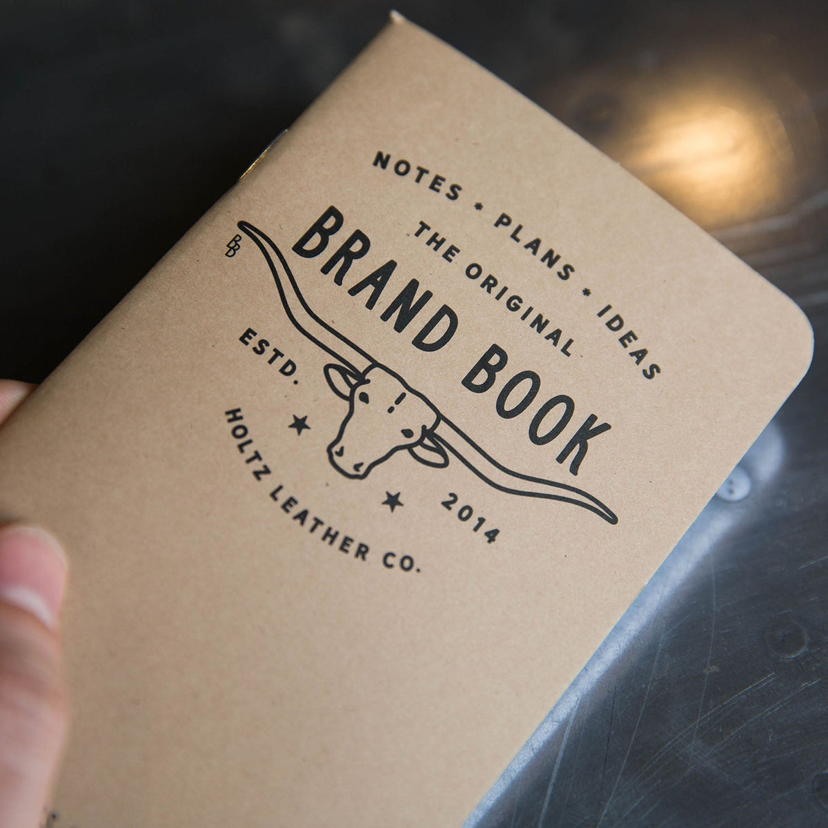 Set of 3 Brand Book Notepads with Lined Paper; Replacement for Field Notes and Moleskine - Holtz Leather