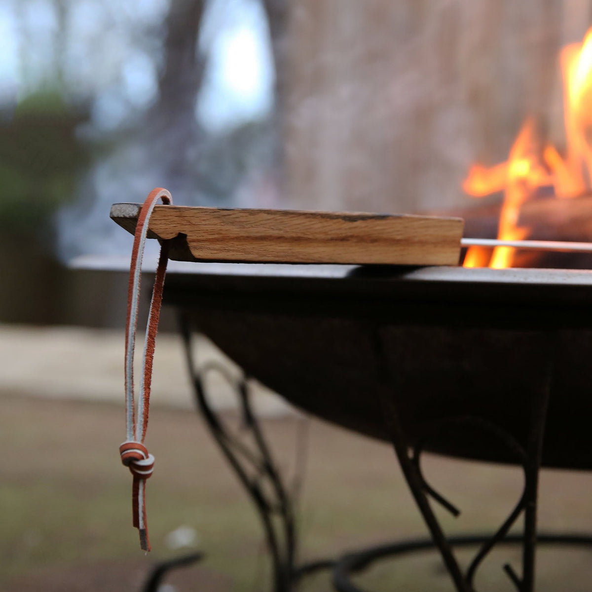 Set of 4 Tennessee Whiskey Barrel Marshmallow Hot Dog Roasting Sticks - Holtz Leather