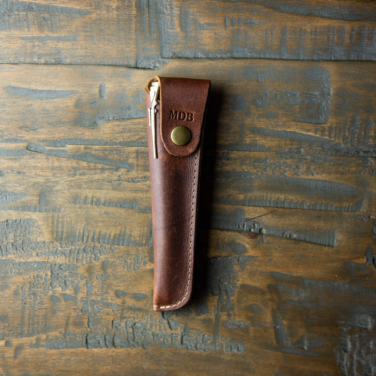 Tennessee Whiskey Barrel .30 Caliber Bolt Action Pen + Pen Sleeve - Holtz Leather