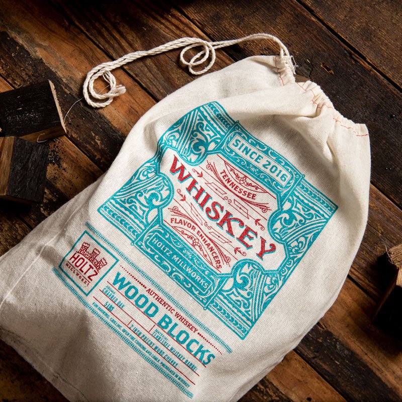 Tennessee Whiskey Barrel Flavor Enhancers - Barrel Wood Blocks For Smoking - Holtz Leather