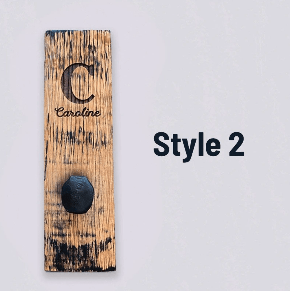 Tennessee Whiskey Barrel Personalized Wall Hangers Mudroom or Entryway Hooks - Holtz Leather