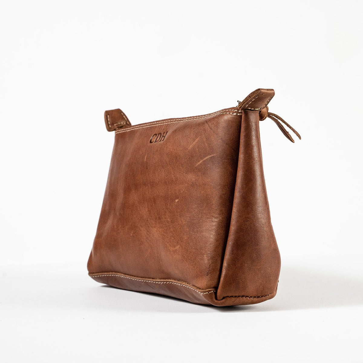 The Audrey Fine Leather Makeup Bag - Holtz Leather