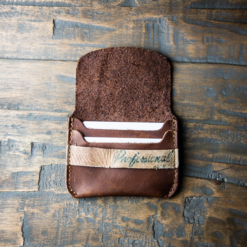 The Ballpark Babe ~ Vintage Baseball Glove Front Pocket Wallet - Holtz Leather