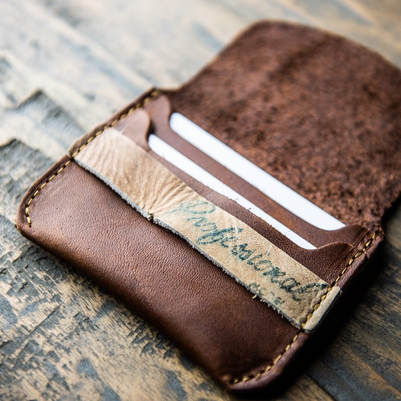 The Ballpark Babe ~ Vintage Baseball Glove Front Pocket Wallet - Holtz Leather