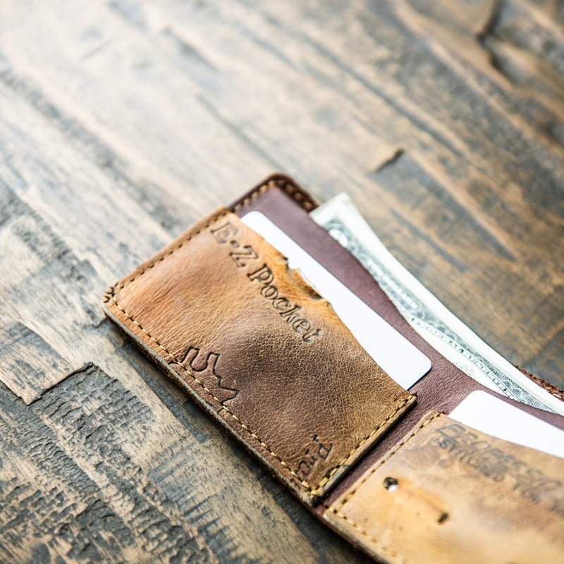 The Behemoth of Bust ~ VINTAGE BASEBALL GLOVE BIFOLD WALLET - Holtz Leather