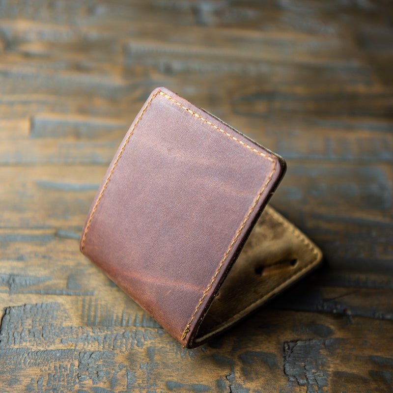 The Behemoth of Bust ~ VINTAGE BASEBALL GLOVE BIFOLD WALLET - Holtz Leather