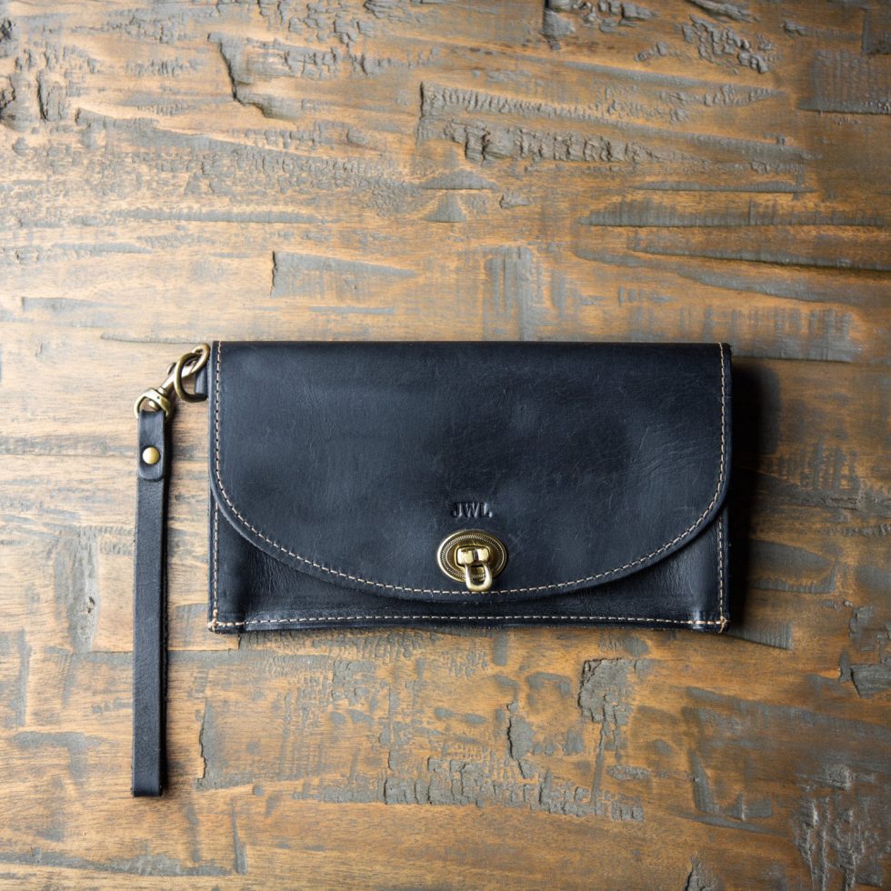 The Betty Jean Women’s Fine Leather Envelope Clutch Pocketbook Wallet - Holtz Leather