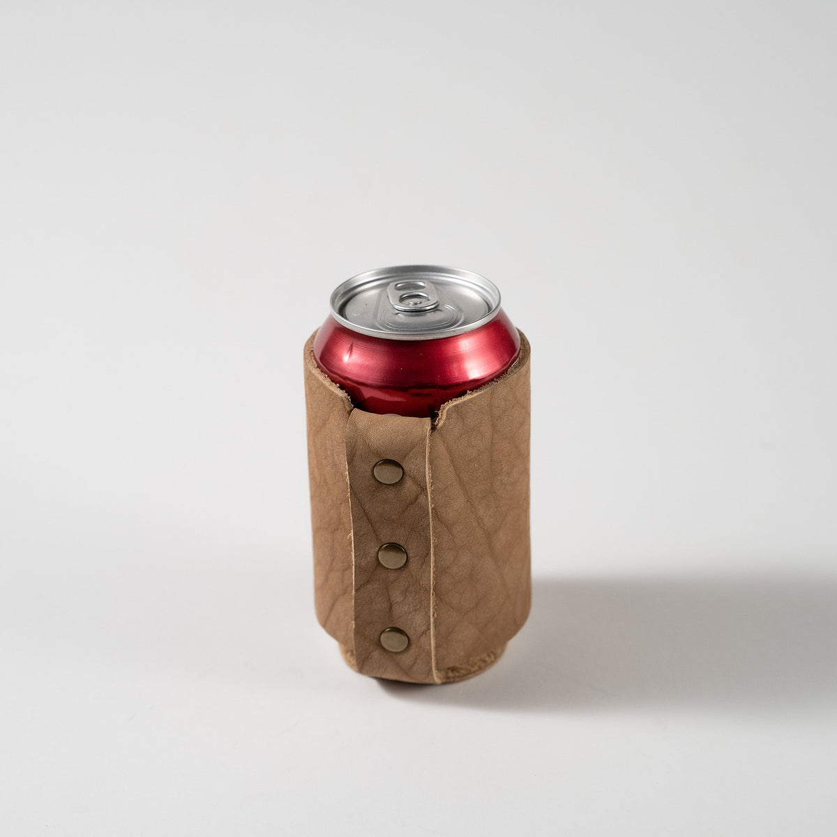 The Blitz Can Coozie - Bison Full - Grain Leather - Holtz Leather