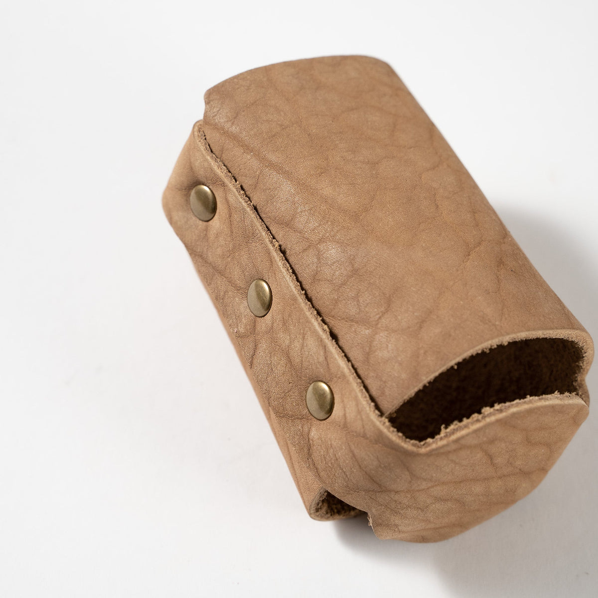 The Blitz Can Coozie - Bison Full - Grain Leather - Holtz Leather