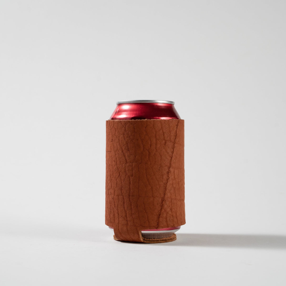 The Blitz Can Coozie - Bison Full - Grain Leather - Holtz Leather