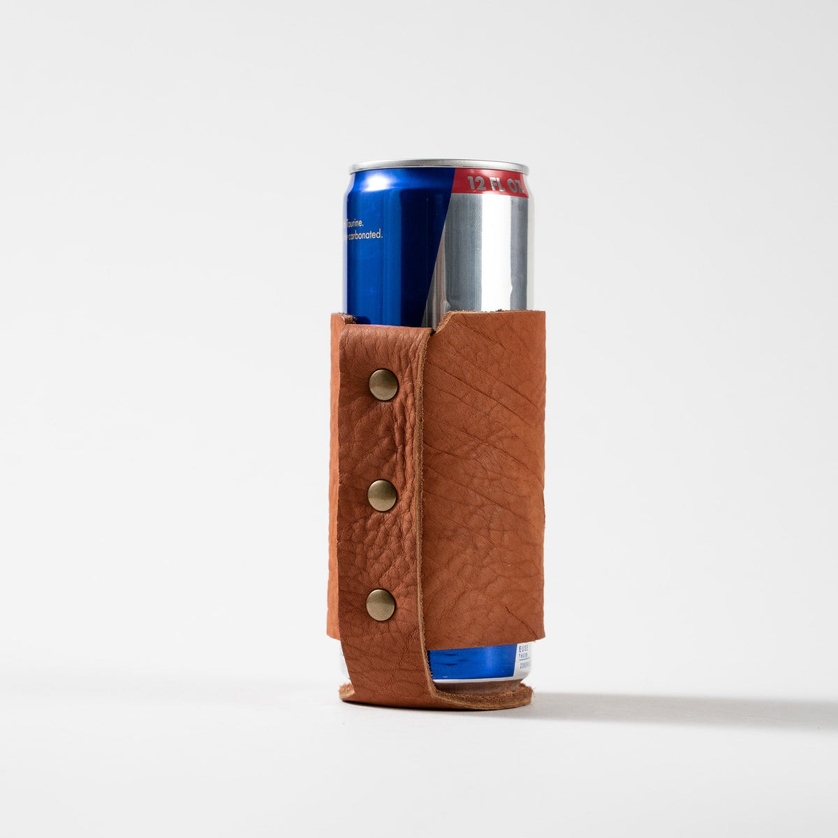 The Blitz Can Coozie - Bison Full - Grain Leather - Holtz Leather